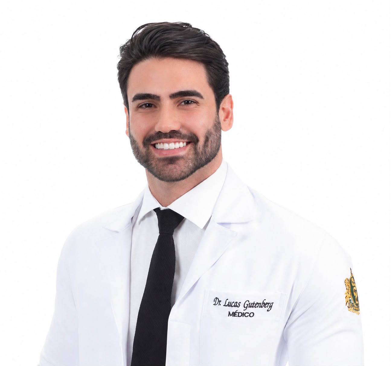 Dr. Lucas Gutenberg de jaleco